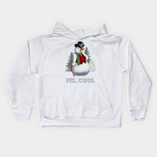 Mr Cool Snowman Humor Kids Hoodie